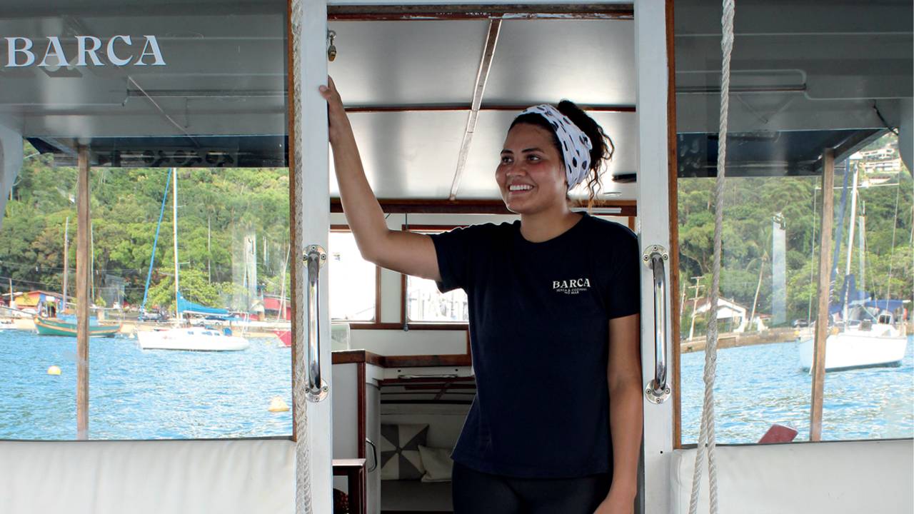 Receber Barca no Mar - A chef Hortência Roberta