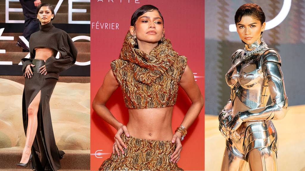 Os looks de Zendaya na turnê de “Duna 2”