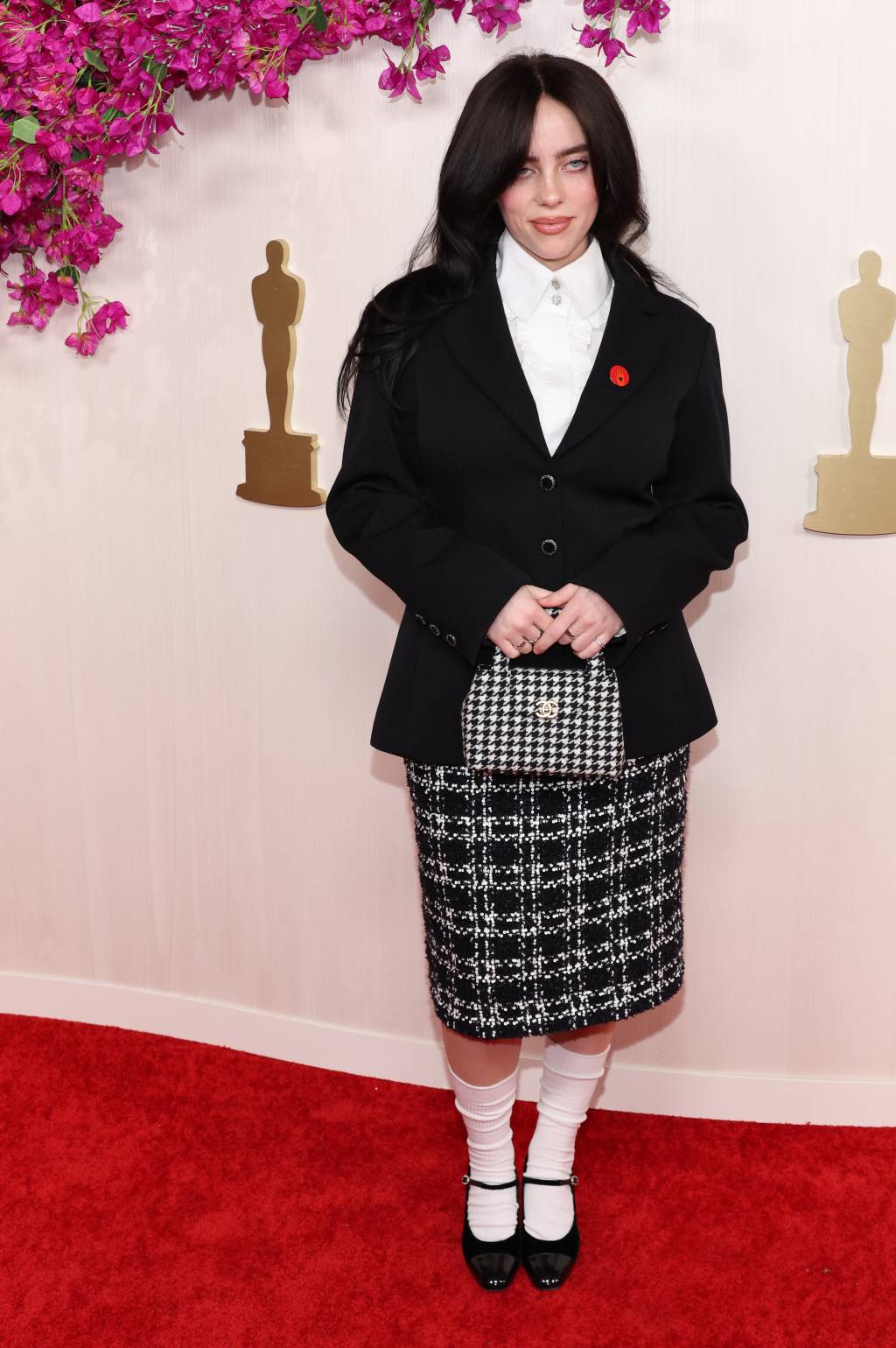 Billie Eilish no tapete vermelho do Oscar 2024 Billie Eilish no tapete vermelho do Oscar 2024