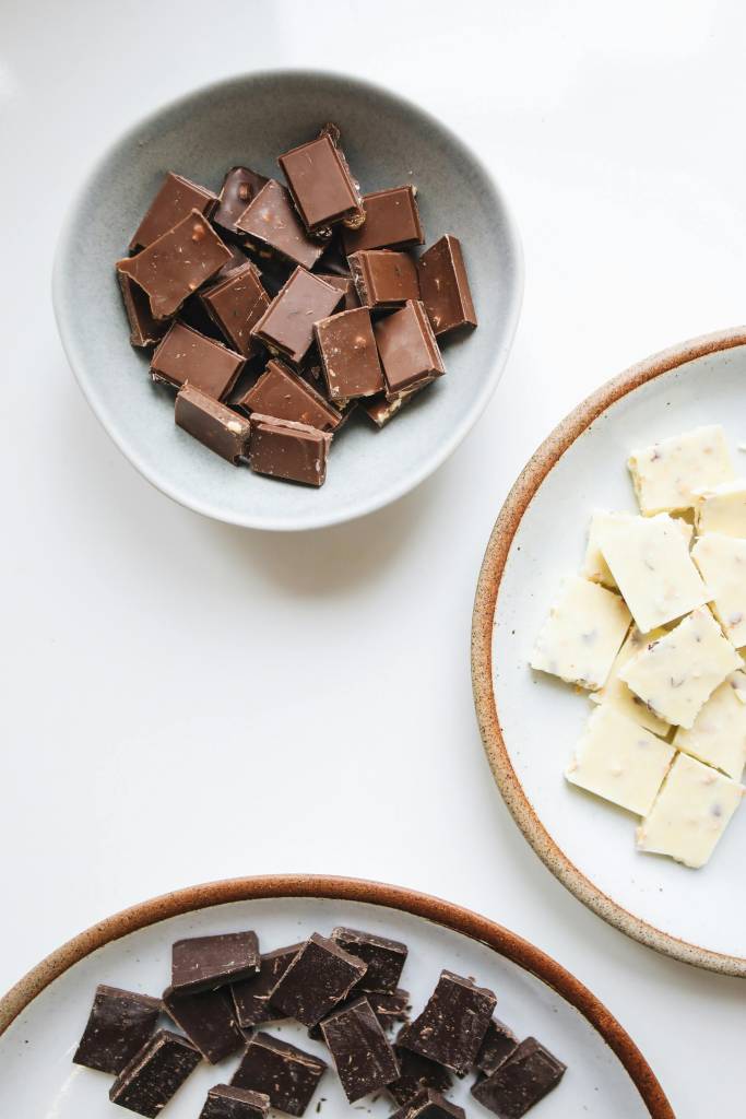Diferentes tipos de chocolate