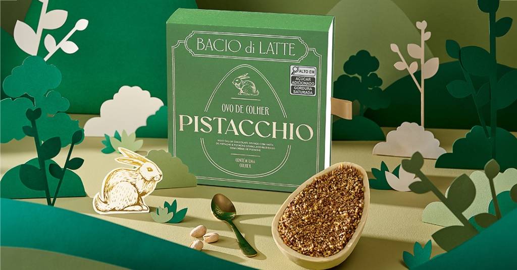 Ovo Pistacchio – Bacio di Latte ovo de pistache