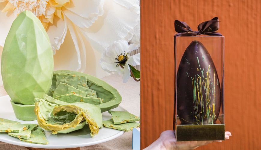 9 ovos com pistache para você entrar na tendência da Páscoa 2024