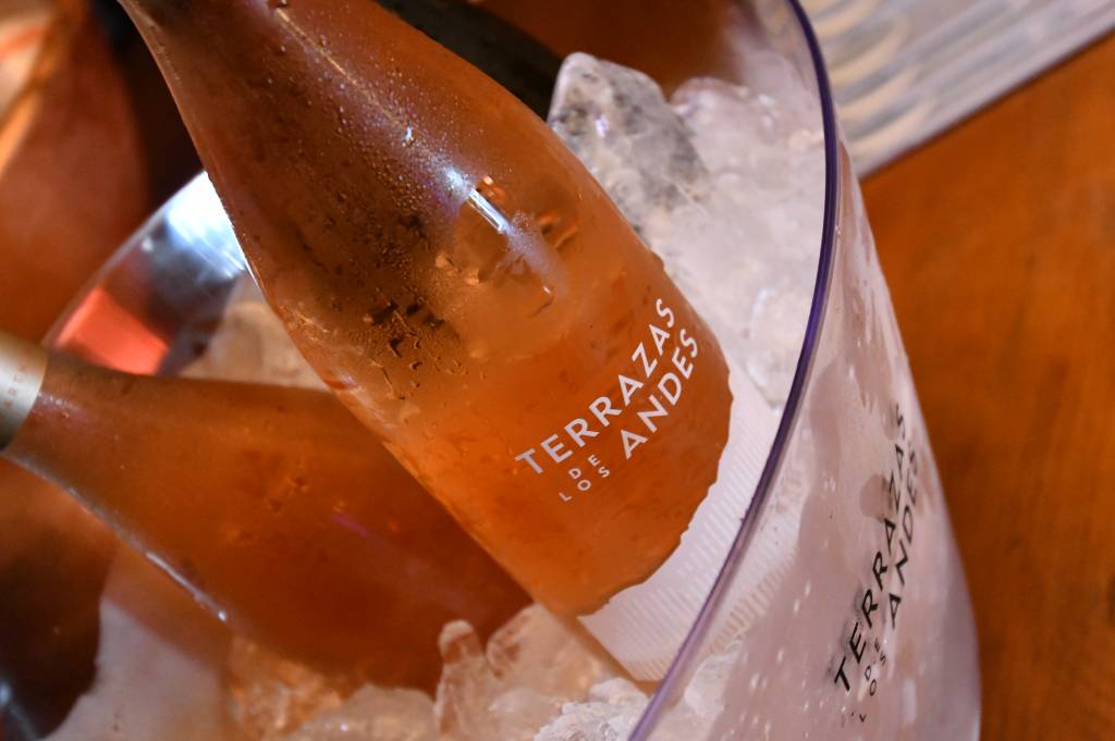 Vinho rosé Terrazas de Los Andes.