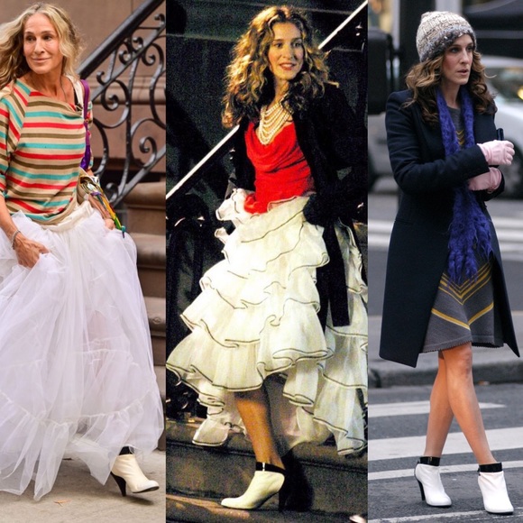 carrie-bradshaw-botas-chanel Os melhores sapatos de Carrie Bradshaw em Sex and The City.