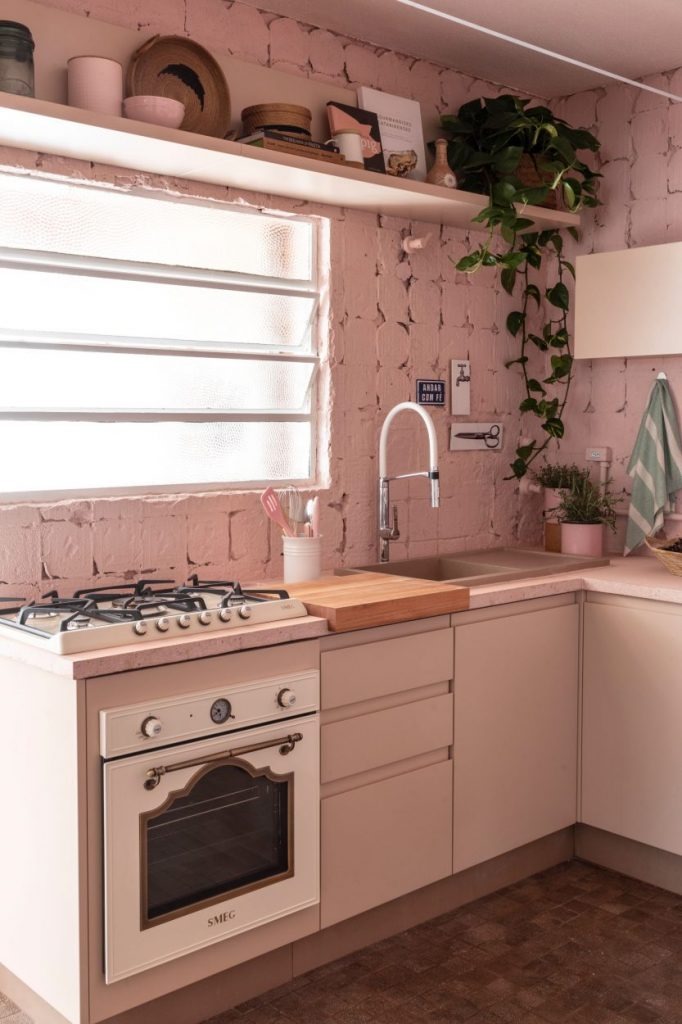 cozinha-rosa-retro-juliana-pippi-fogao Cozinha rosa retrô - Juliana Pippi - detalhes