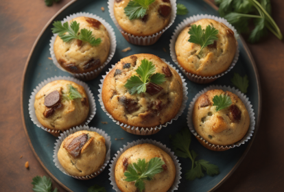 receita de muffin de vegetais