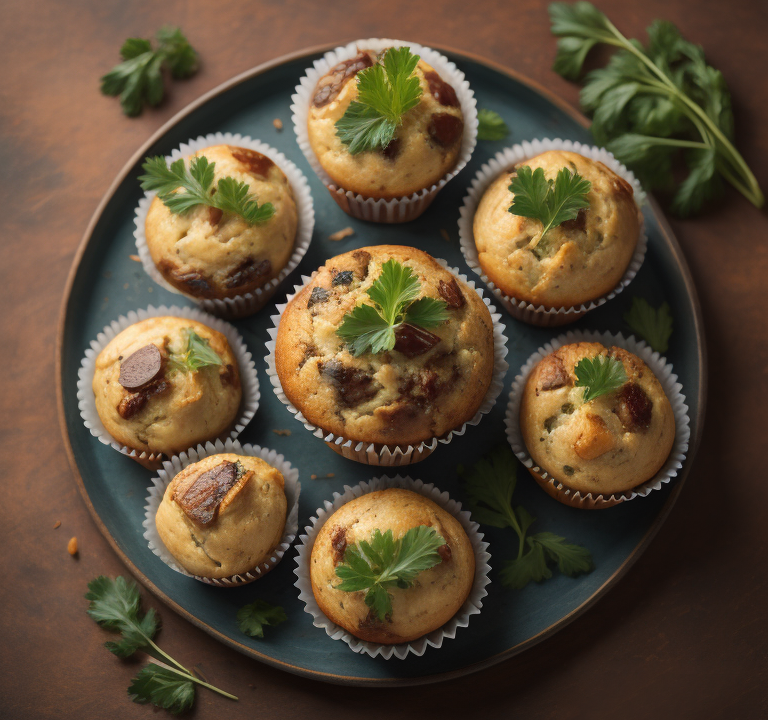 receita de muffin de vegetais