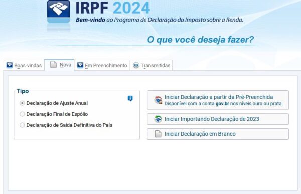 tipos-de-declaracao-imposto-de-renda-2024 Tipos de declaração de imposto de renda 2024.