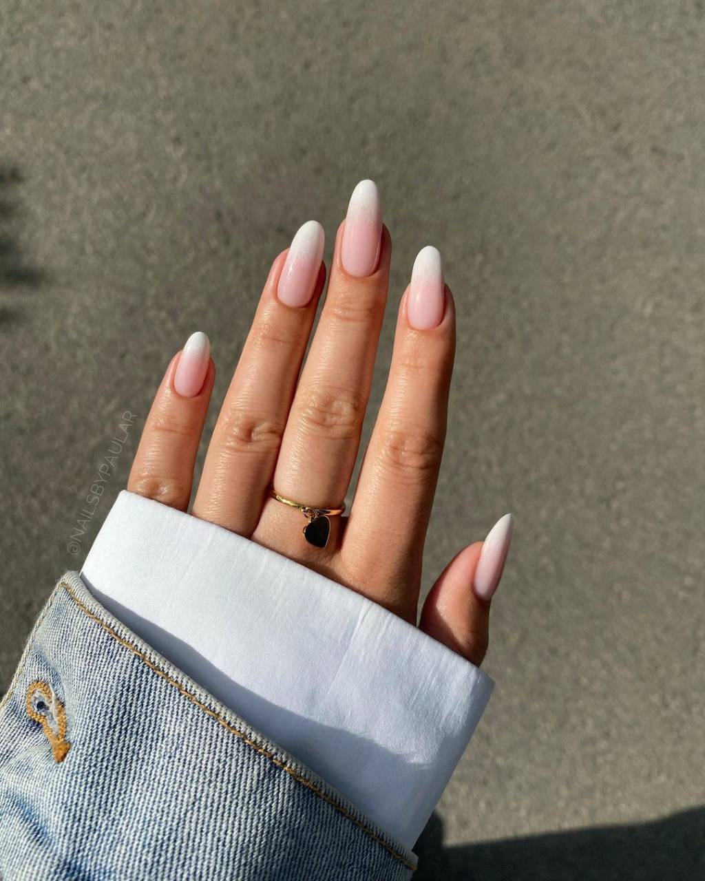 unha-branca-em-degradê Nail art branca