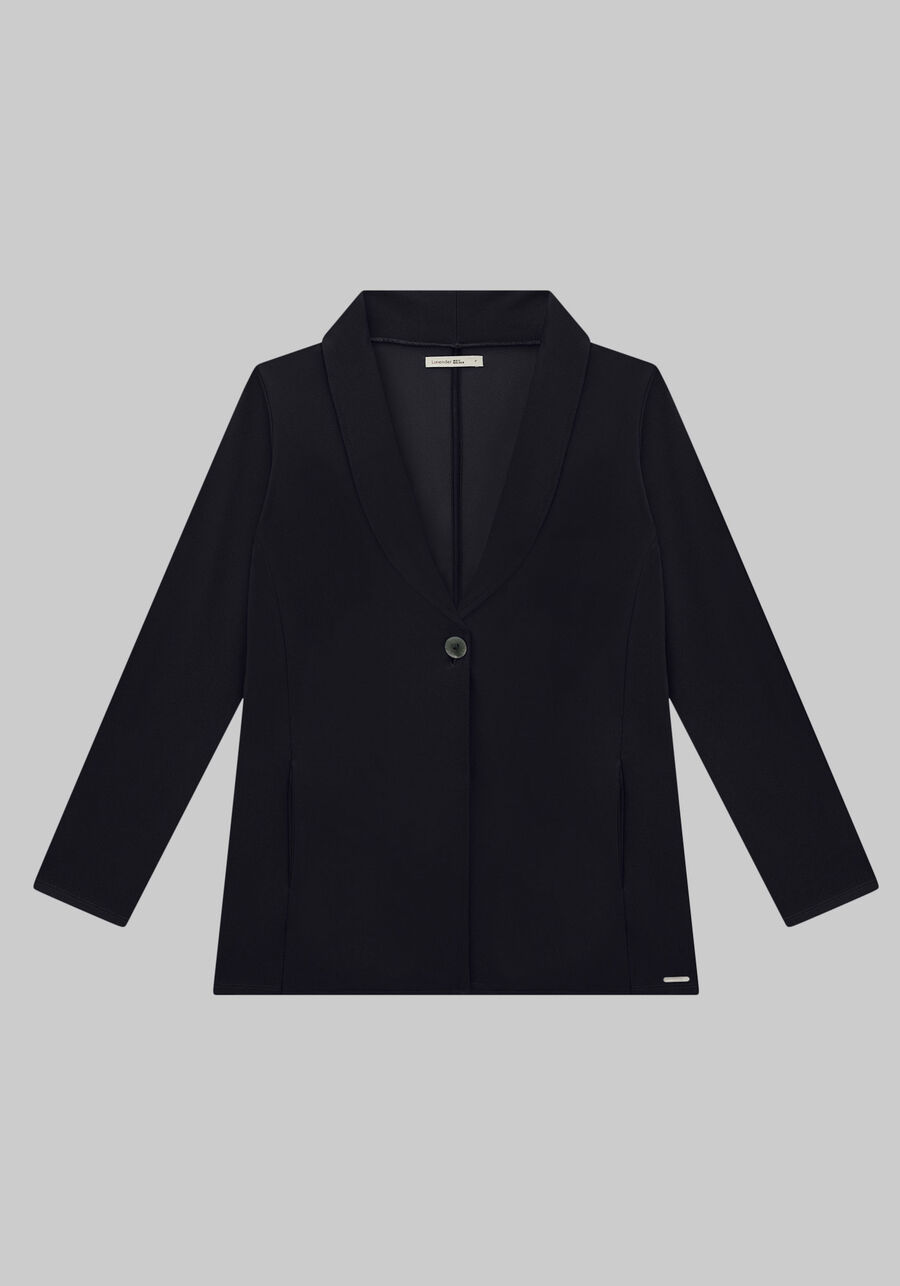 Blazer preto para mulheres plus size