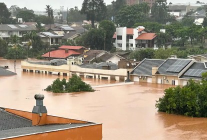 Cidade alagada