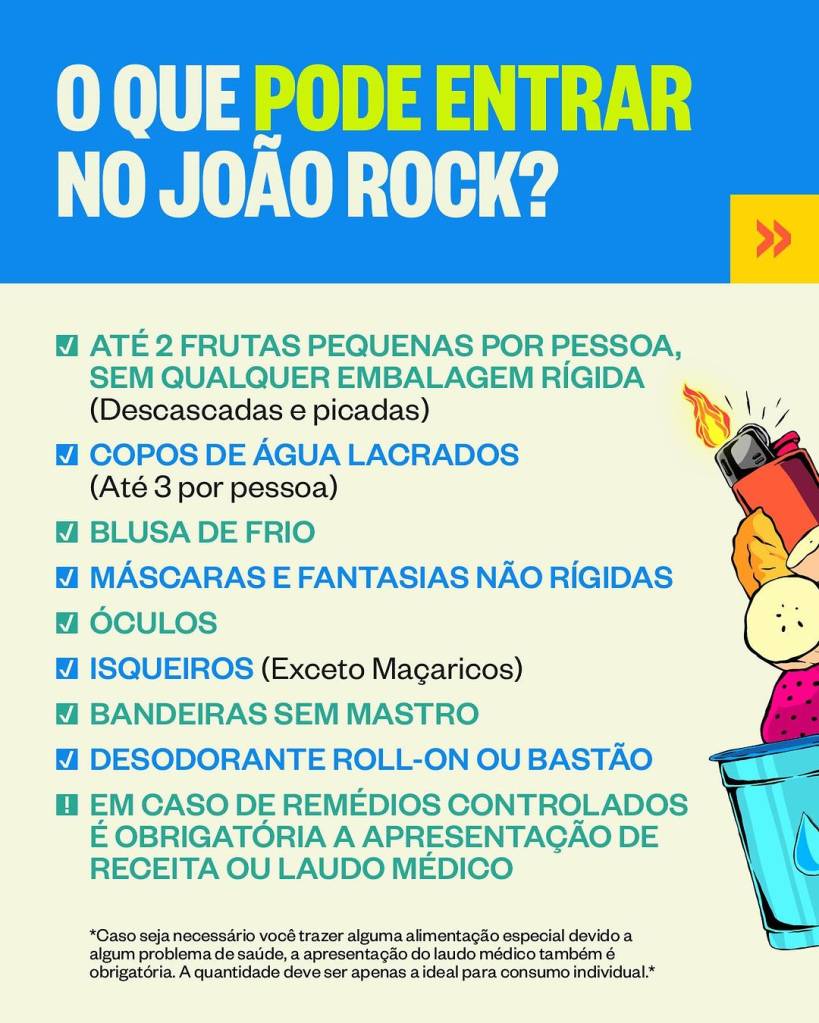 festival-joao-rock-pode-levar (1) Frutas e água estão liberados para serem levados ao Festival João Rock
