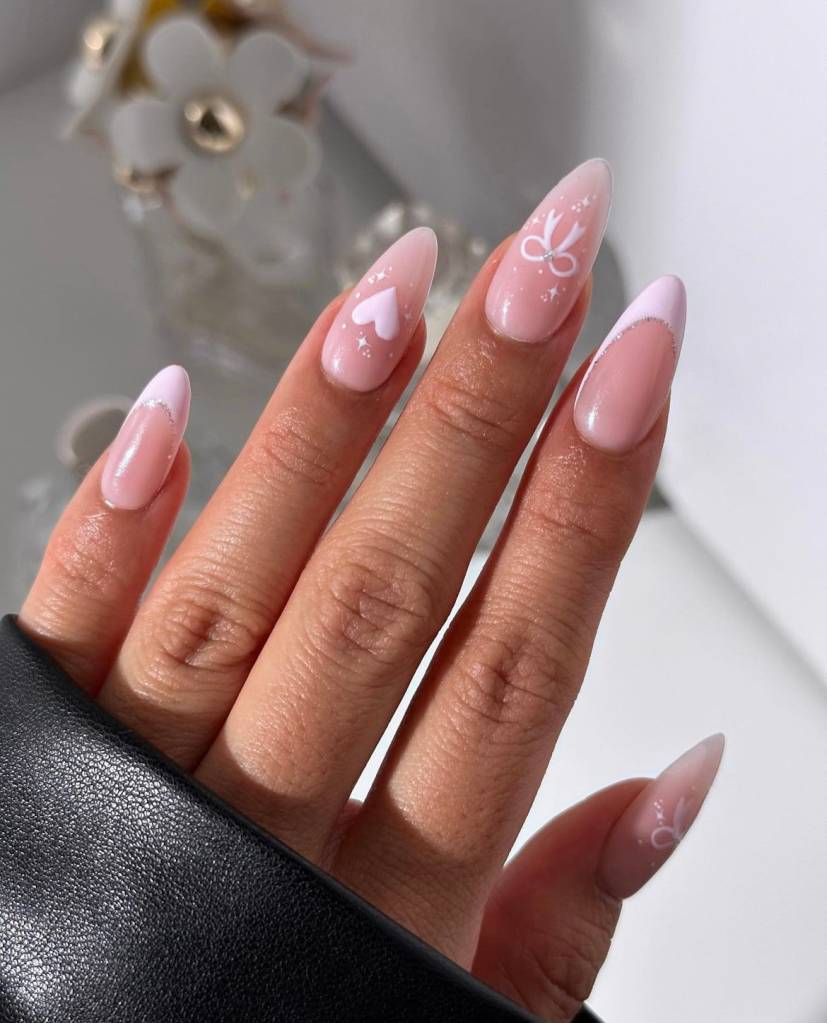 nail-arts-para-dia-dos-namorados-4 unhas para o dia dos namorados coquette