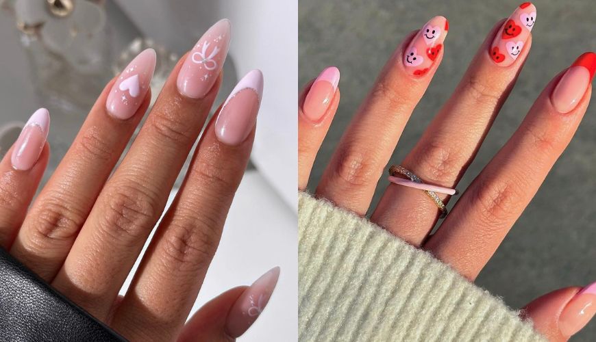 nail arts para o dia dos namorados