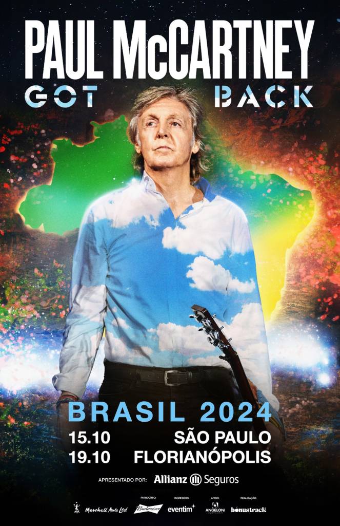 paul-mccartney-brasil O anúncio das apresentações da turnê Got Back de Paul McCartney no Brasil em 2024
