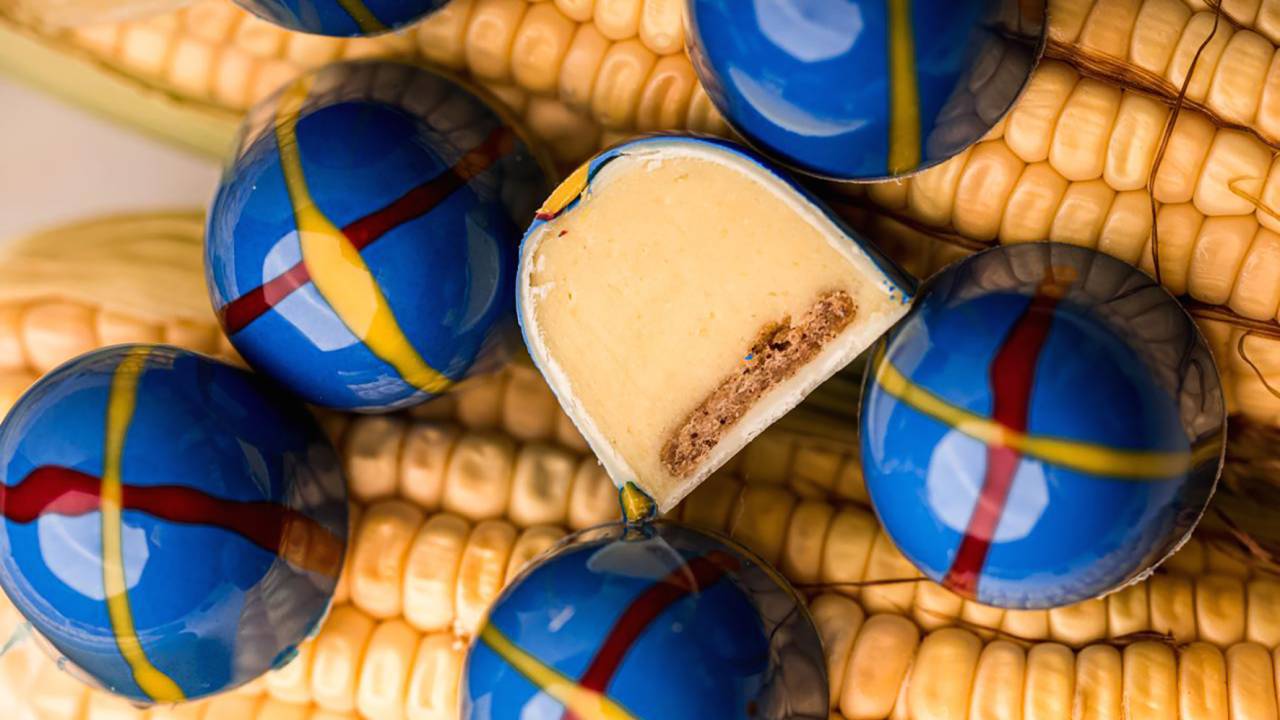Receita de bombom de curau de milho