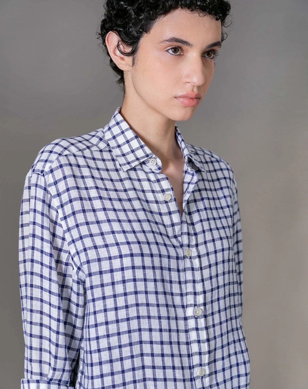 Camisa xadrez azul