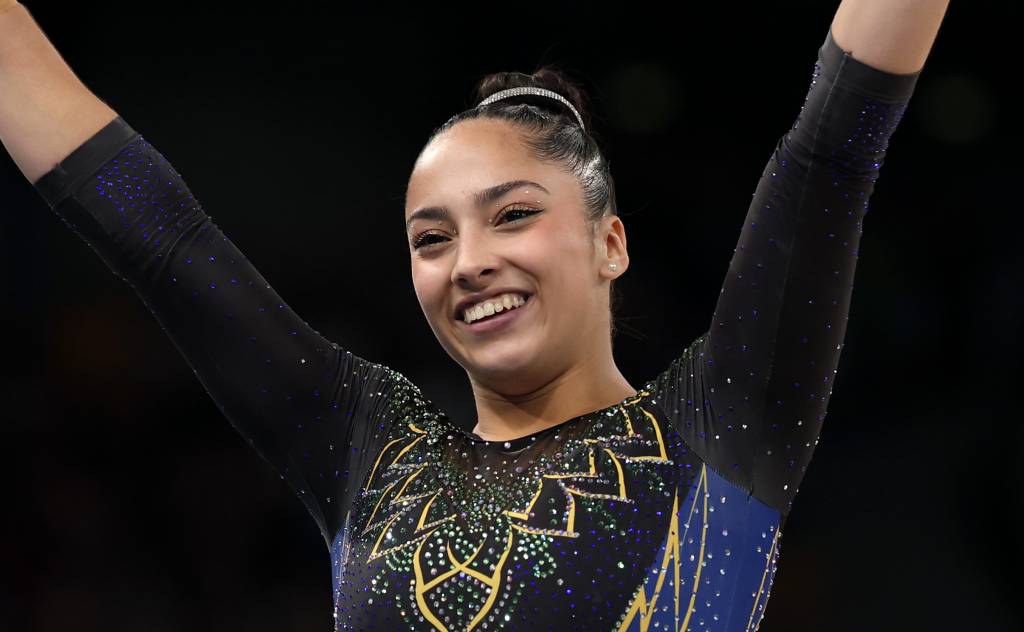 Artistic Gymnastics – Olympic Games Paris 2024: Day 2 Julia Soares maquiagem olimpíadas de paris