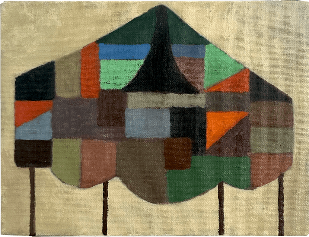 Galeria Leonardo Leal – Beatrice Arraes – Circo n.01, 2024 – Óleo sobre tela – 18×24 cm – Foto da artista – Opera Artes Artistas mulheres na SP–Arte Rotas Brasileiras