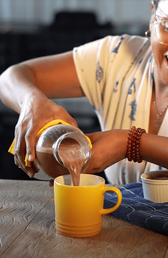 Receita de chocolate quente de paçoca