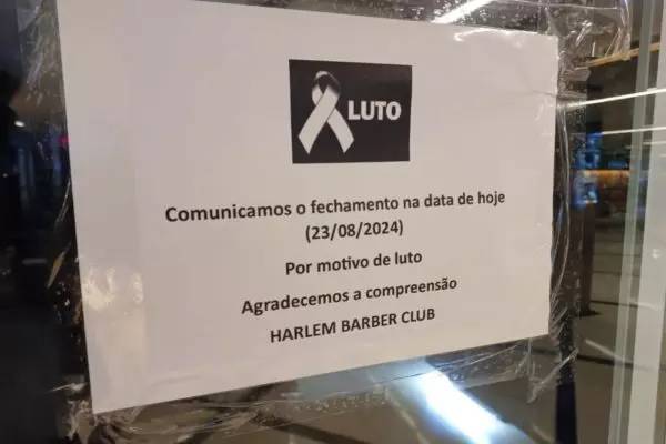 luto-barbearia-shopping-eldorado Morte de funcionário no Shopping Eldorado
