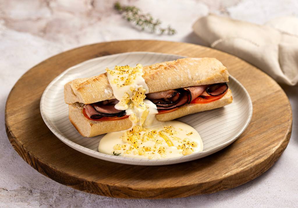 restaurantes-inverno-baguete-fondue-ofner Baguete Royale ao gratin de fondue de queijo, da Ofner