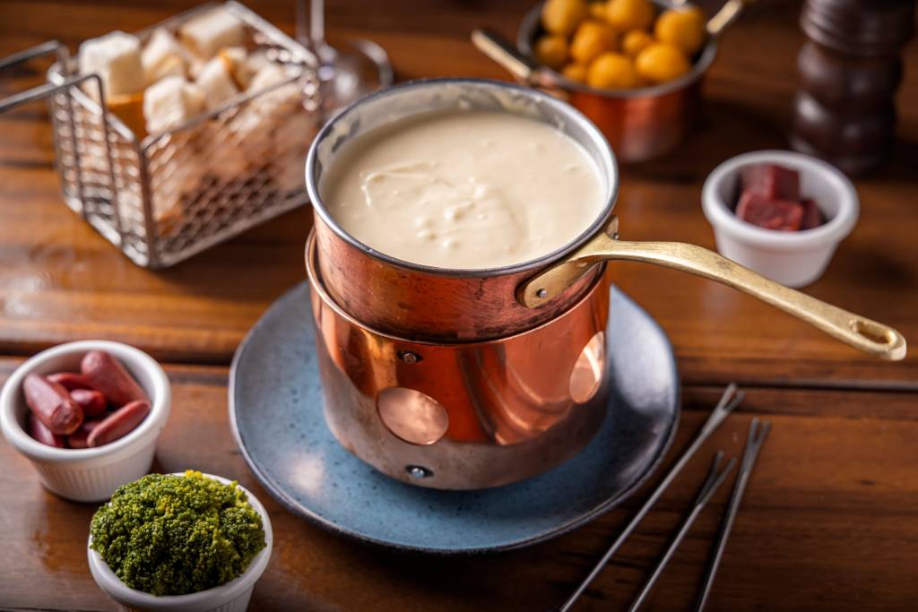 Fondue de queijo da Mercearia Amauri