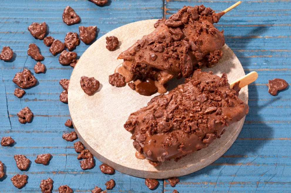 receita-sorvete-ovomaltine Picolé crocante recheado de Ovomaltine