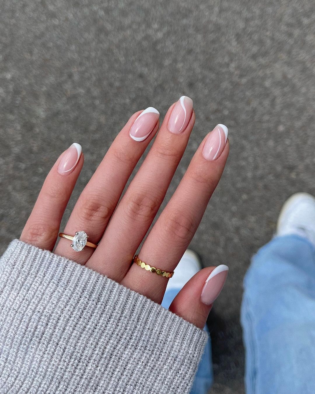 Unhas de gel com decora&ccedil;&atilde;o original