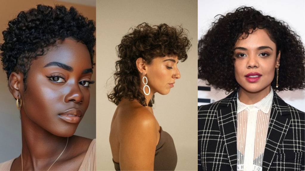5 cortes curtos para cabelos crespos e cacheados que são tendências