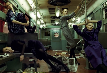 Desfile da S&atilde;o Paulo Fashion Week no metr&ocirc;