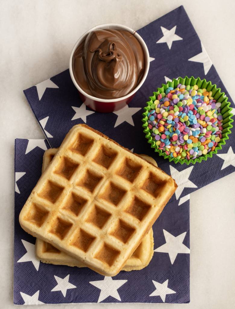 receitas-criancas-waffle-ghee-banqueteria Receita de waffles com nutella, para fazer com as crianças