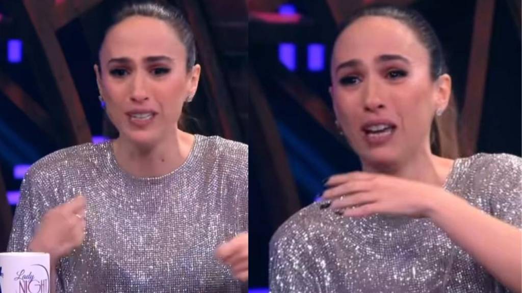 Tatá Werneck chora ao revelar abuso durante o “Lady Night”