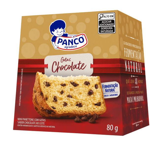 Panettone sabor Damasco, Doce de Leite e Castanha-do-Pará (R$ 32,90 - 550g)