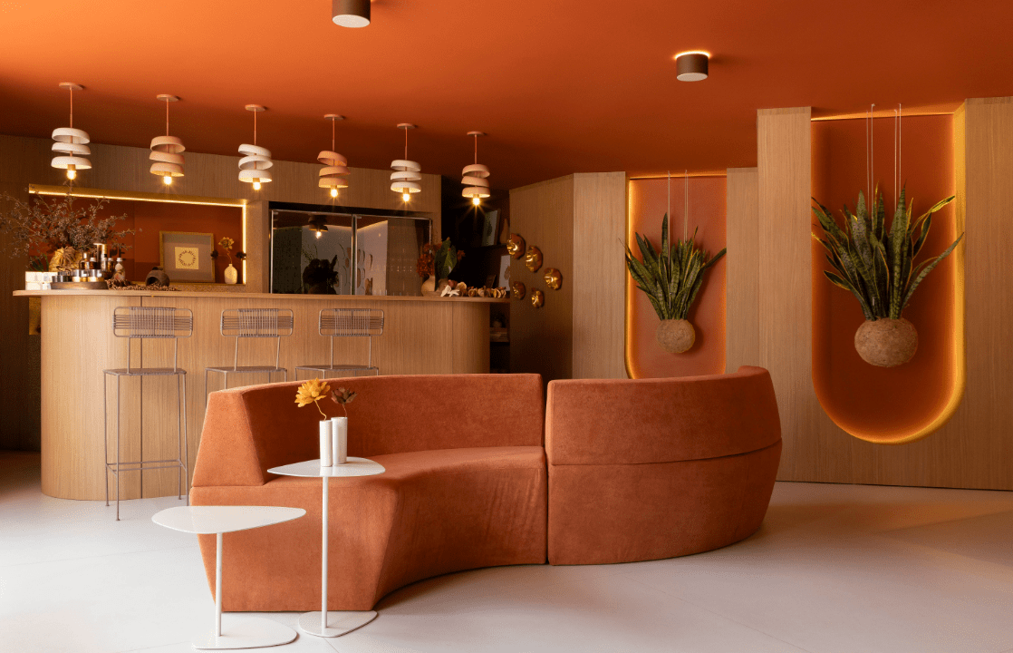 Decoração com tons terrosos