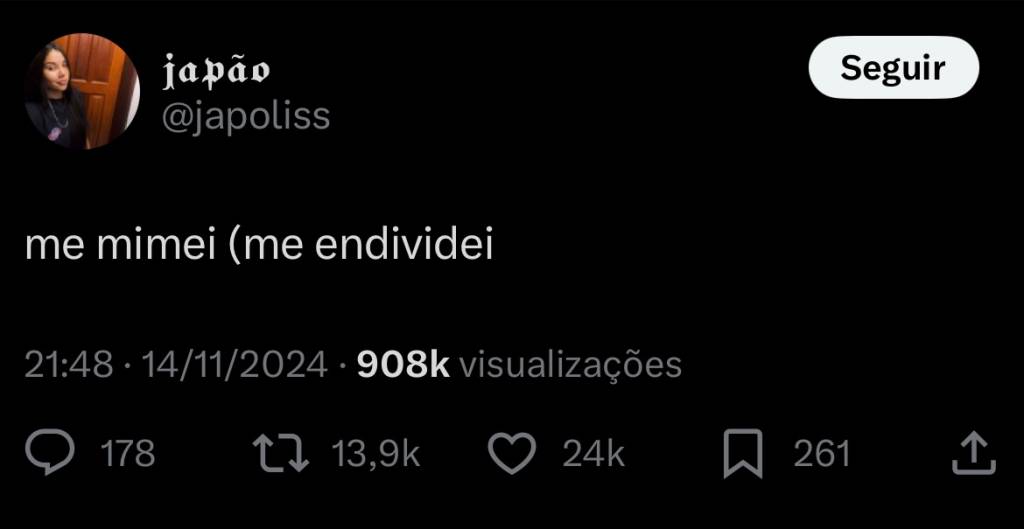 me-mimei-dívida Ato de