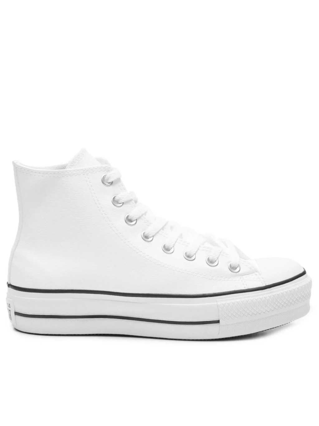 All star branco de cano alto