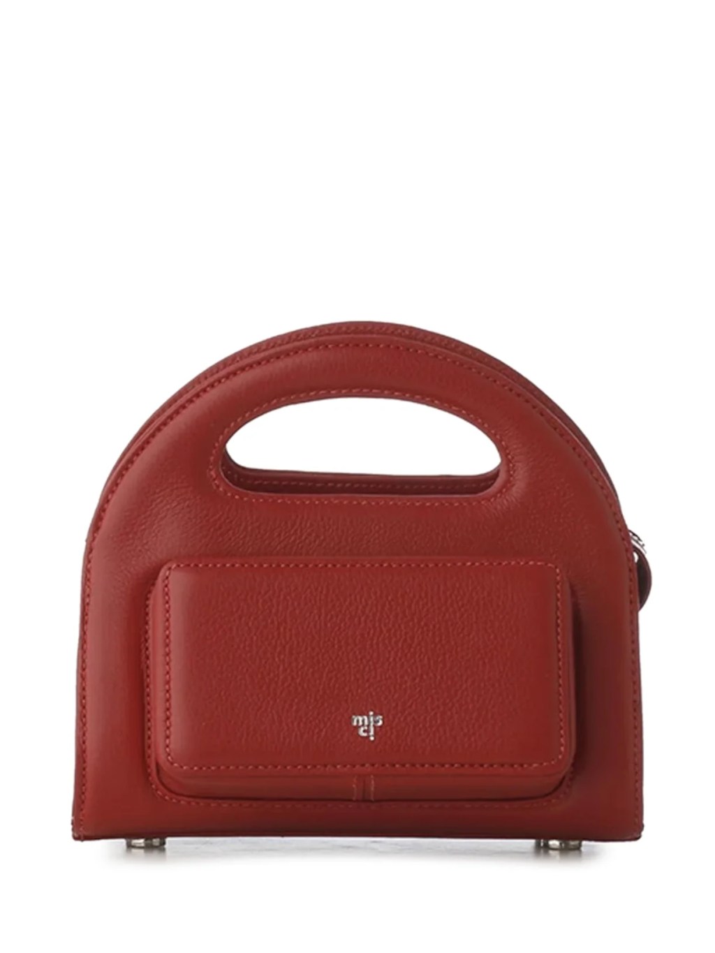 Bolsa de couro vermelho