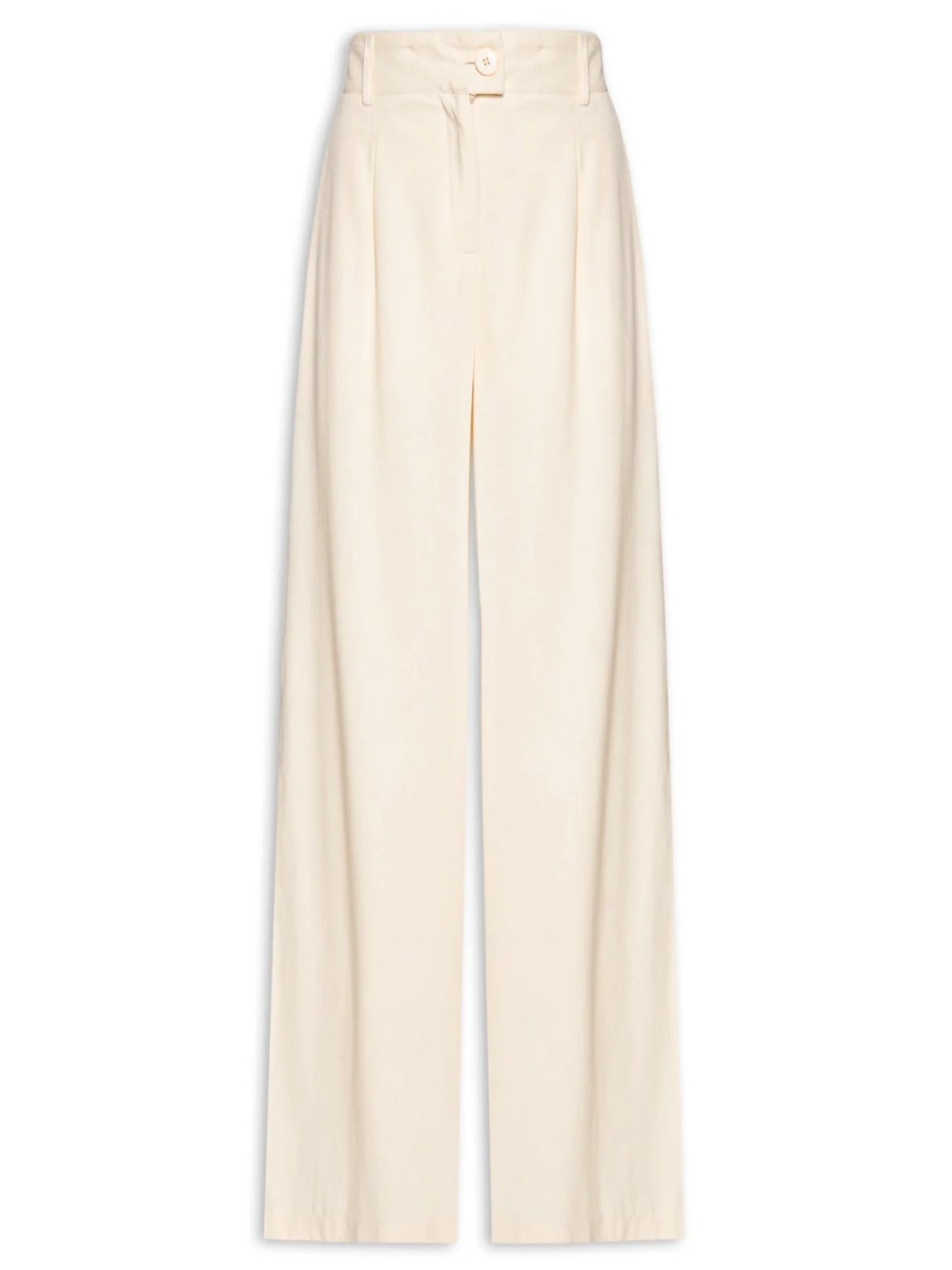 Calça de alfaiataria clara