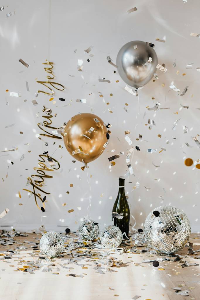 decoração-ano-novo-enfeites Confetes e enfeites para a decoração de Réveillon