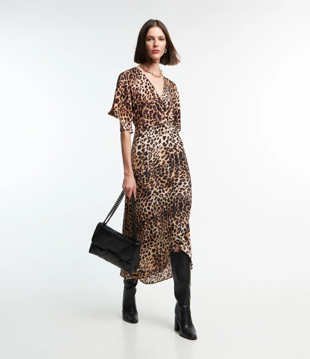Vestido animal print