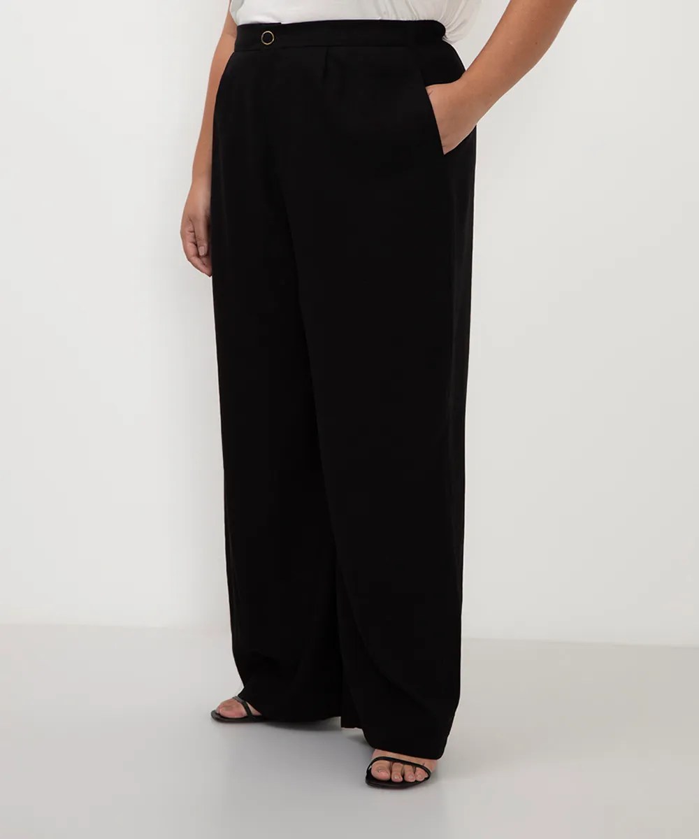 Calça de alfaiataria preta
