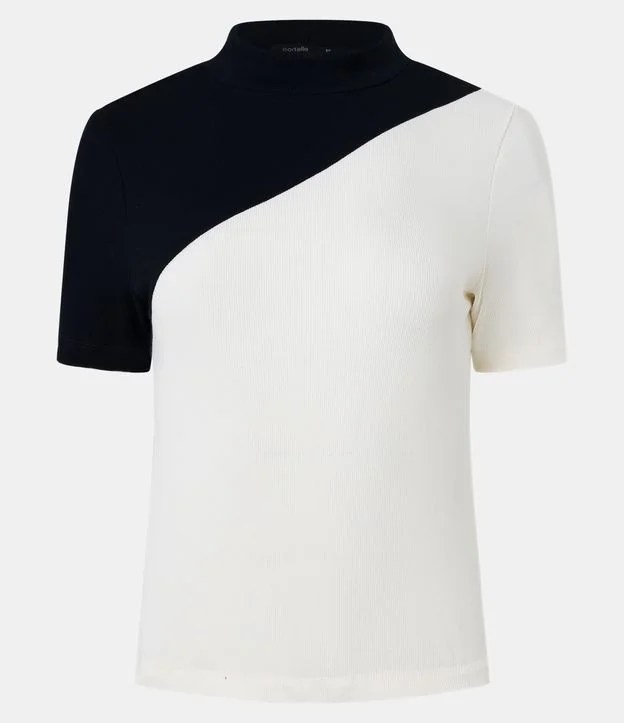 Camiseta branca e preta