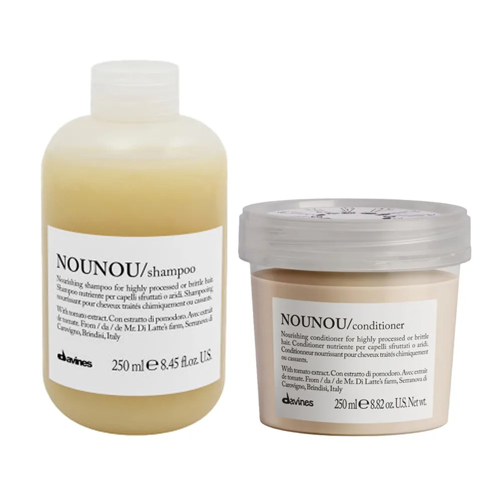 Shampoo e máscara de cabelo para pós-quimica