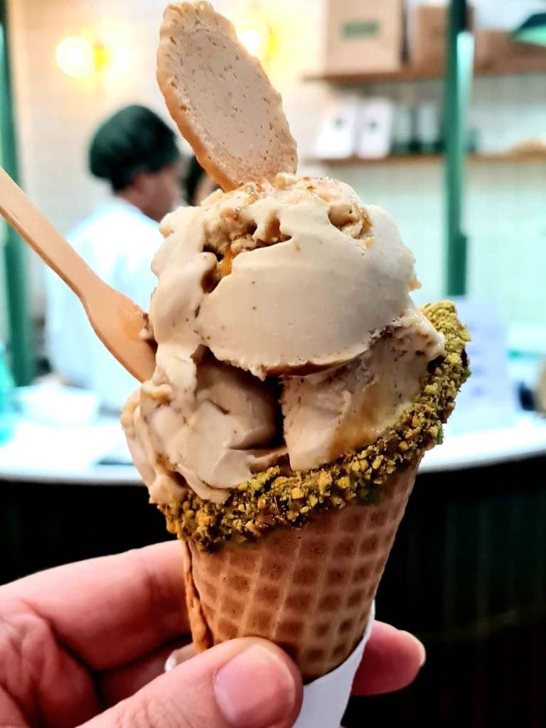 Sorvete de Figo, da Gelateria Ranucci, na Mooca, em São Paulo