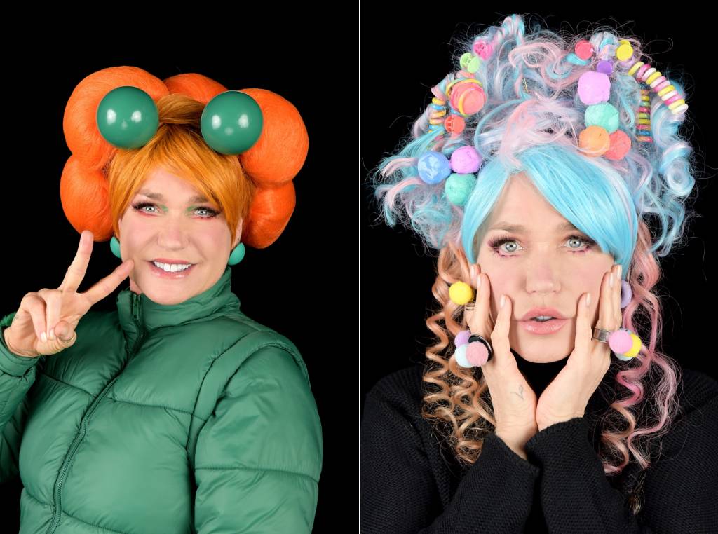 Xuxa usa diversos figurinos e adereços nas gravações de 