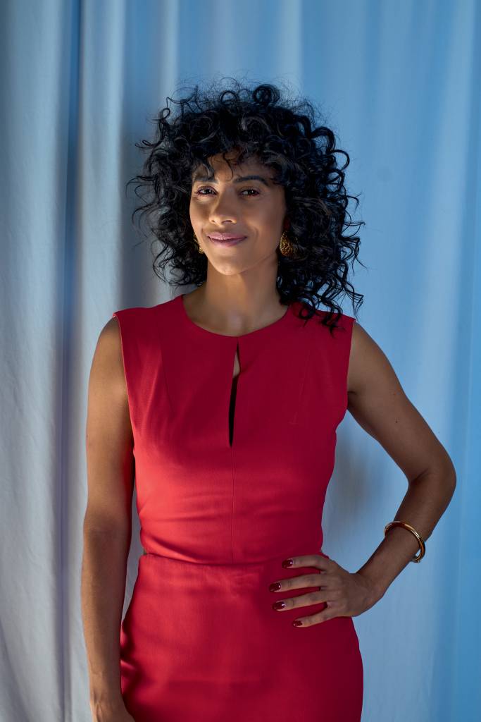 Aline dividiu um pouco sobre como é ser uma jornalista sendo uma mulher negra