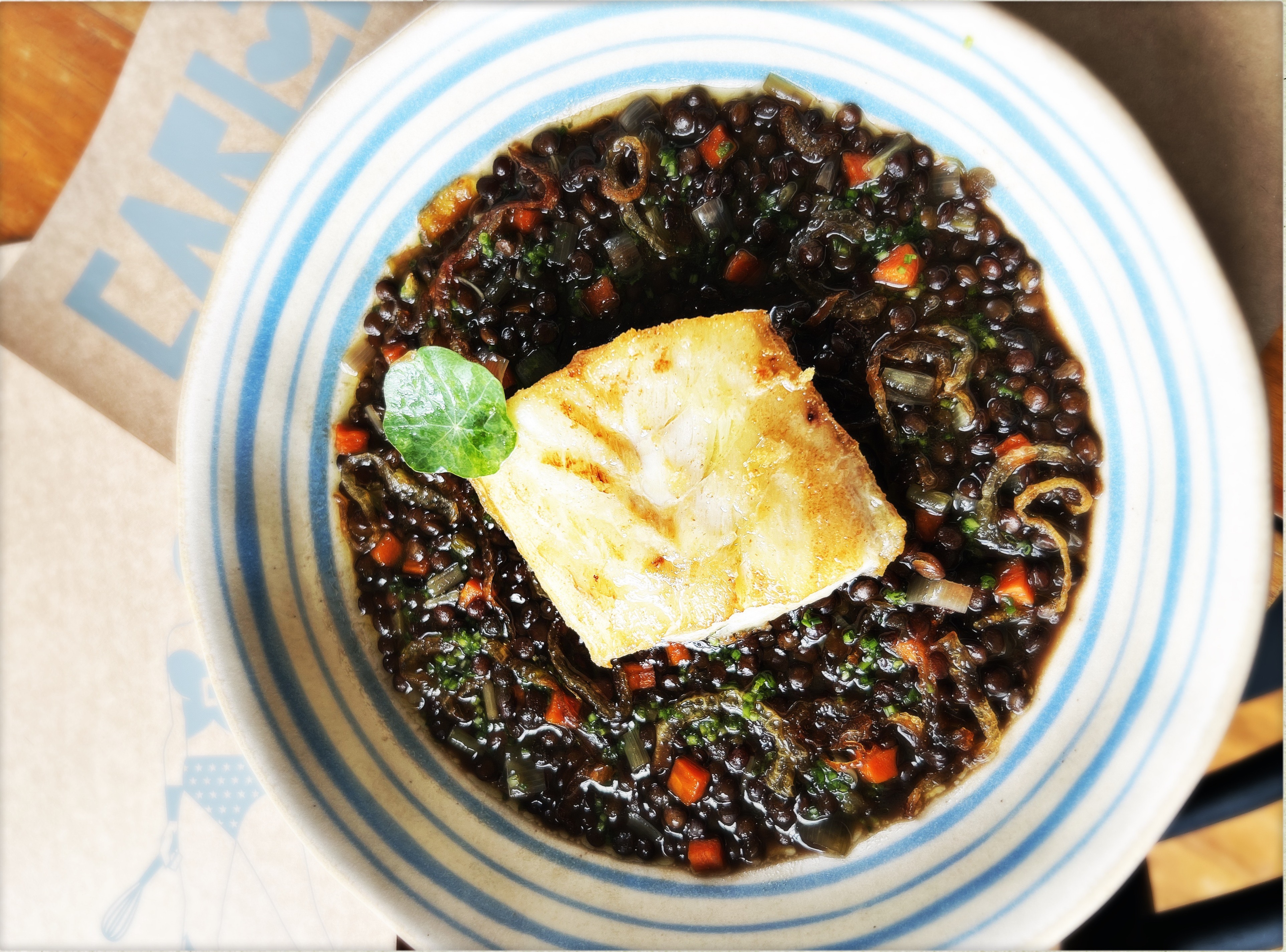 Bacalhau com lentilhas