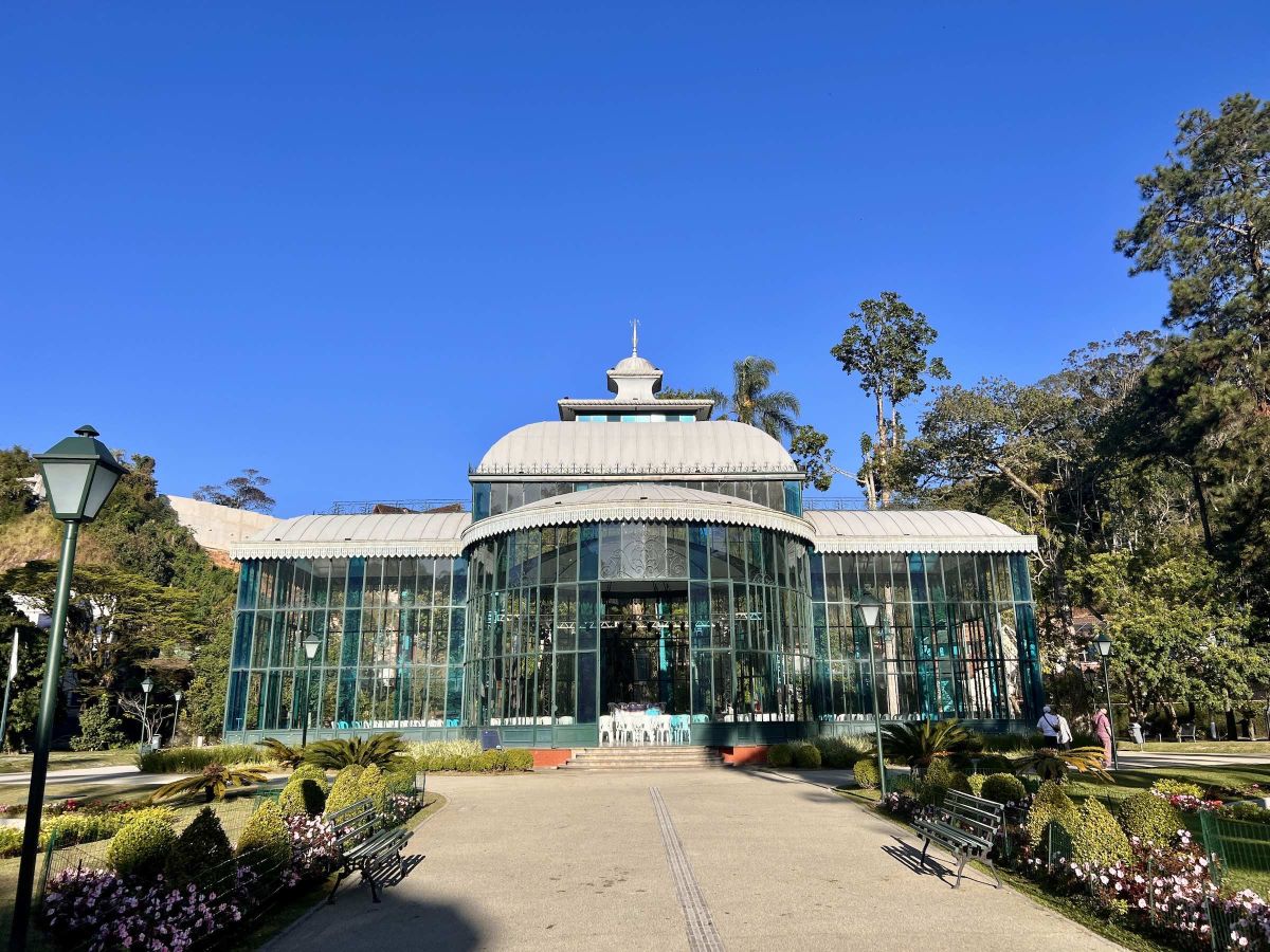 Pal&aacute;cio de Cristal, em Petr&oacute;polis.