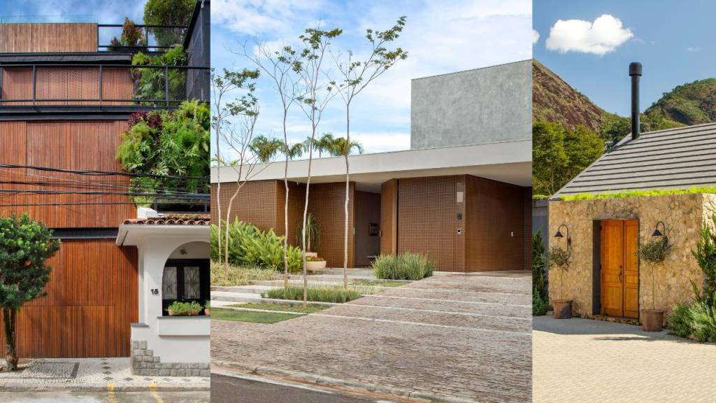 7 fachadas de casas que provam que menos é mais